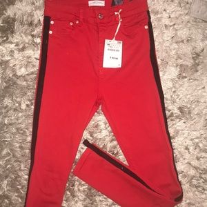 Zara Red Skinny Jeans